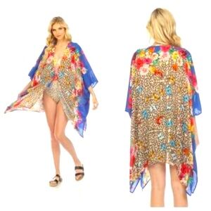 Johnny Was Butterfly and Floral Kimono